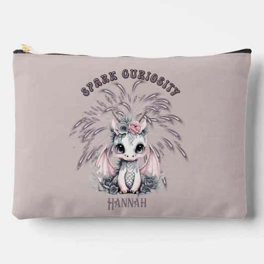 可愛お洒落い「火花好奇心」リトルドラゴン アクセサリーポーチ (正面)