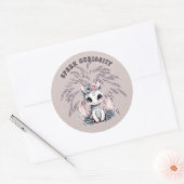 可愛お洒落い「火花好奇心」リトルドラゴン ラウンドシール (封筒)