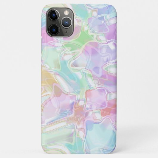 可愛かわいらしいカラフル未来的な渦巻きアートパターン Case-Mate iPhoneケース (裏面)