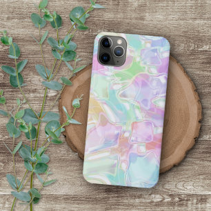 可愛かわいらしいカラフル未来的な渦巻きアートパターン iPhone 11 PRO MAXケース