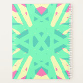 可愛かわいらしいグリーン女子の趣味と宿題 プランナー手帳 (裏面)