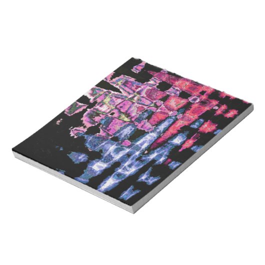 可愛かわいらしい水彩模様 ノートパッド (回転)