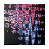 可愛かわいらしい紫の灰灰色と黒の水色 タイル (正面)