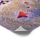 可愛かわいらしい紫色の小さなダンサー ポスター (角)