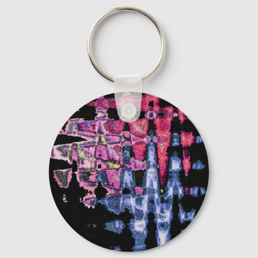 可愛かわいらしい紫、アッシュグレー、ブラックウォーター色 キーホルダー (正面)