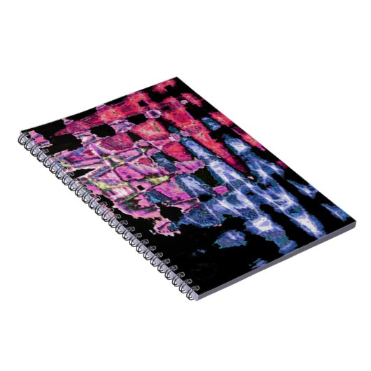 可愛かわいらしい紫、アッシュグレー、ブラックウォーター色 ノートブック (右側)