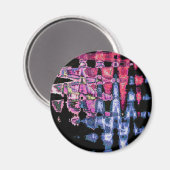 可愛かわいらしい紫、アッシュグレー、ブラックウォーター色 マグネット (正面/裏面)