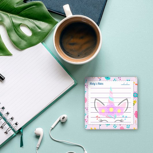 可愛かわいらしい背景ピンク4" x 6" ポストイット