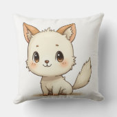 可愛かわいらしくて可愛い子犬 クッション (裏面)