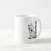 可愛がりすぎた猫の面白いマグカップ コーヒーマグカップ (正面右)