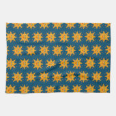 可愛きらめくいサンズ魅力的柄 キッチンタオル