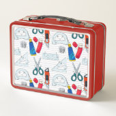 可愛くておもしろいな手描きデザイン メタルランチボックス (裏面)