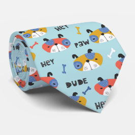 可愛くておもしろいな犬柄 ネクタイ