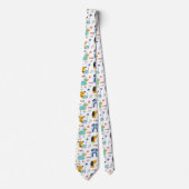 可愛くておもしろいな犬柄 ネクタイ (正面)