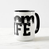 可愛くておもしろいの母の生活 | マグカップ (正面右)