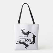 可愛くておもしろい犬好き トートバッグ (裏面)