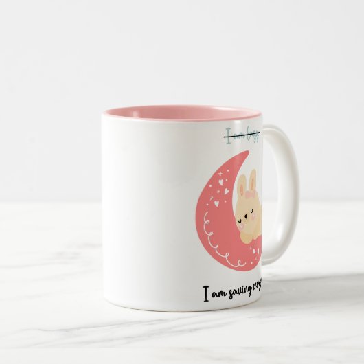 可愛くておもしろマグカップ |私はエネル救ギーだ! ツートーンマグカップ (正面右)