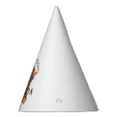 可愛くてシャギーなハイランドカウカスタムデザイン パーティーハット (右)