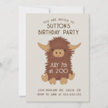 可愛くてシャギーなハイランド牛カスタム