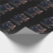 可愛くてフワフワの黒猫 ラッピングペーパー (角)