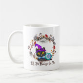 可愛くてプニーな魔女猫 コーヒーマグカップ (左)