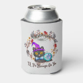 可愛くてプニーな魔女猫 缶クーラー (缶裏面)