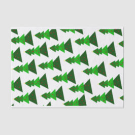 可愛くてホメイなミニマリストのクリスマスツリーパターン 薄葉紙