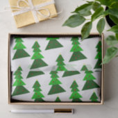 可愛くてホメイなミニマリストのクリスマスツリーパターン 薄葉紙 (ギフト)