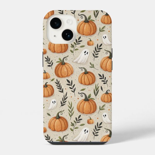 可愛くてホラーな秋のスマホケース iPhoneケース (裏面)