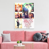 可愛くてロマンチックな写真詩 キャンバスプリント (インサイチュ (リビング))