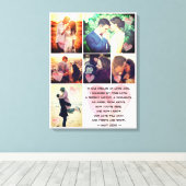 可愛くてロマンチックな写真詩 キャンバスプリント (インサイチュ (ウッドフロア))