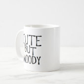 可愛くて不機嫌な コーヒーマグカップ (正面左)