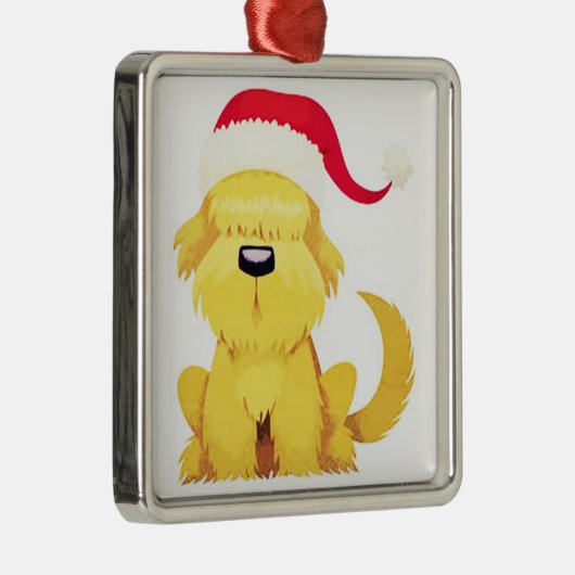 *可愛くて可愛いクリスマスドッグ*クリスマスオーナメント メタルオーナメント (右)