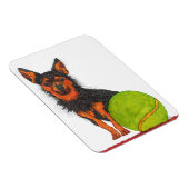 可愛くて可愛いチョリーキードッグマグネット3"x4" マグネット (右側)