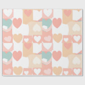 可愛くて可愛いハートイベント包装紙 ラッピングペーパー (フラット)