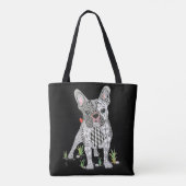 可愛くて可愛いフランスのブルドッグトートバッグ トートバッグ (裏面)