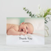 可愛くて可愛い小さな誕生を覗おもしろいく サンキューカード (スタンド正面)