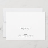 可愛くて可愛い小さな誕生を覗おもしろいく サンキューカード (裏面)