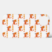 可愛くて可愛い抽象芸術猫の携帯ケース Case-Mate iPhoneケース (裏面 (横))