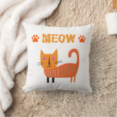 可愛くて可愛い抽象芸術猫の枕 クッション (ブランケット)