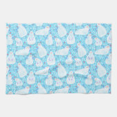 可愛くて可愛い雪だるまキッチンタオル キッチンタオル (横)