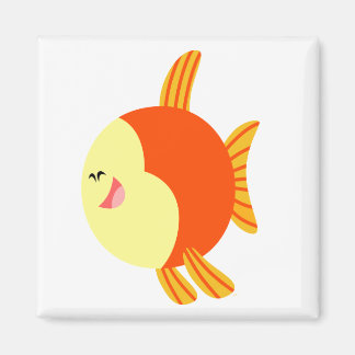 可愛くて太った漫画の魚のマグネット マグネット