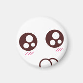 可愛くて小さなかわいい子猫絵文字 マグネット (正面)