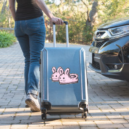 可愛くて快適なモチベーションPink Bunny Rabbitスリッパ シール