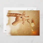 可愛くて想像力に富んだイラストレーション ポストカード (正面/裏面)