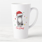 可愛くて愛らしいサンタキットミュークリスマス カフェラテマグ (右)