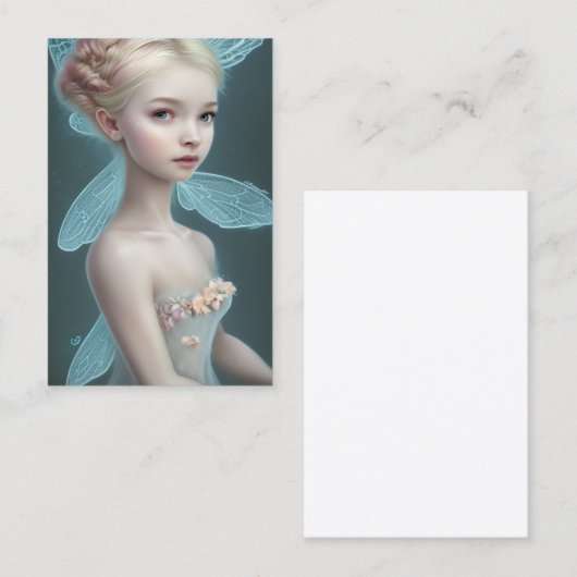 可愛くて愛らしい妖精グラフィック 名刺 (正面/裏面)