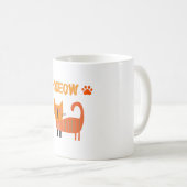 可愛くて愛らしい抽象芸術猫素晴らしが コーヒーマグカップ (正面右)