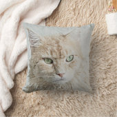 可愛くて愛らしい猫 クッション (ブランケット)