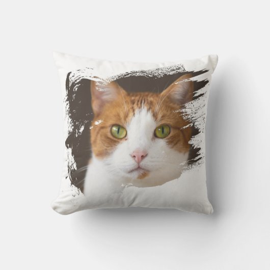 可愛くて愛らしい猫 クッション (正面)